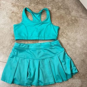BCG sports bra and tennis skirt. Both size L (12/14).